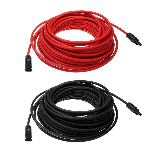 Cable Solar 20 metros con conectores mc4