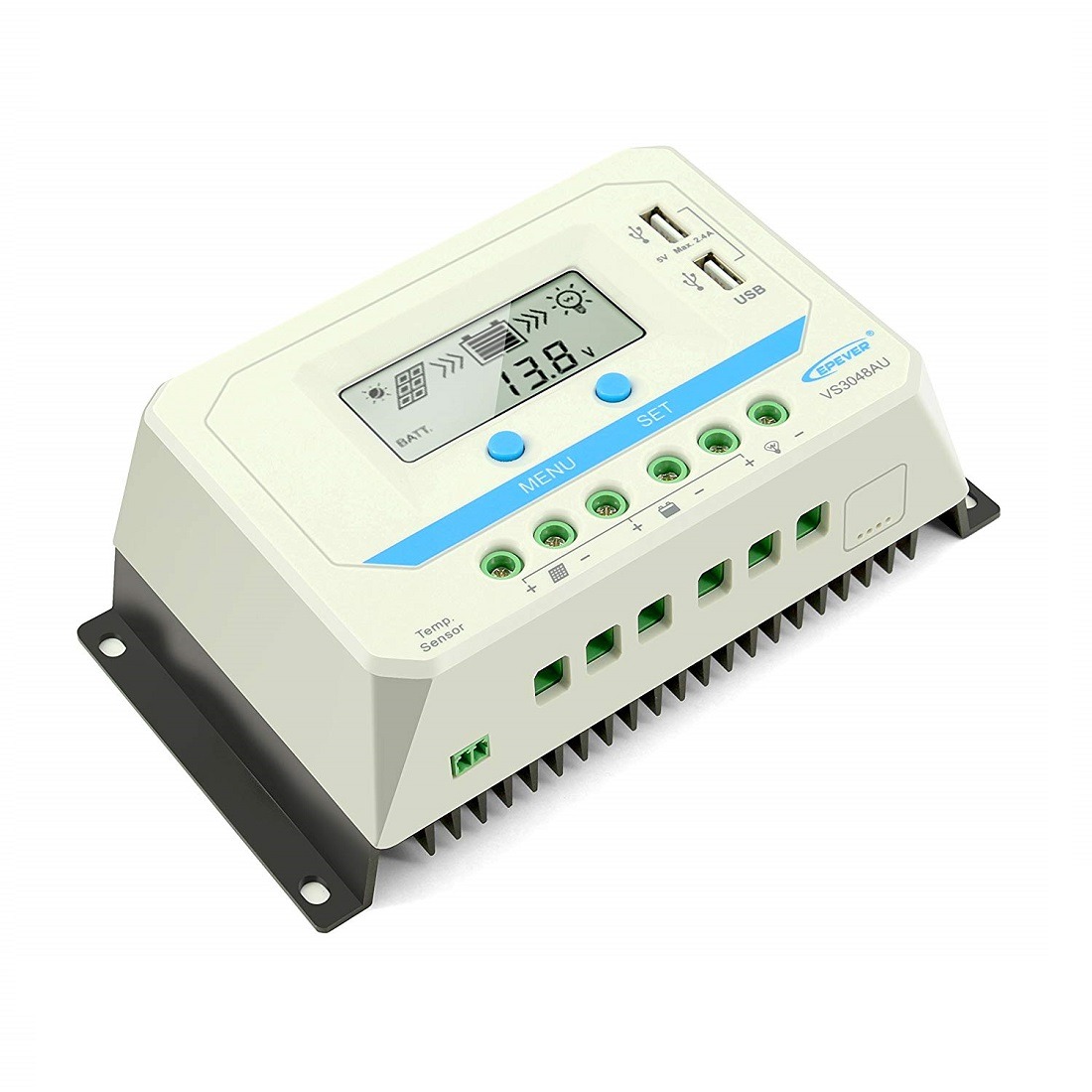 Controlador Solar 30A 48V PWM VS3048AU - Solartex Chile