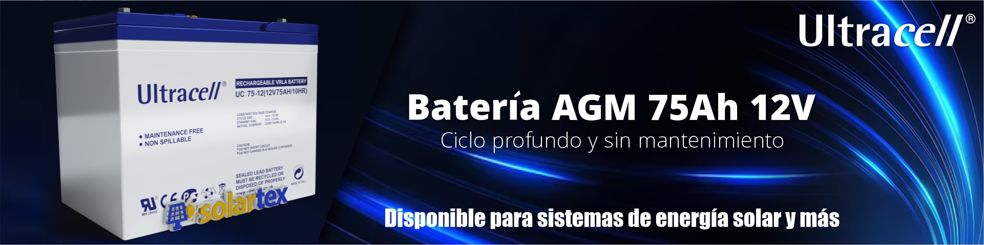 Bateria AGM 75Ah