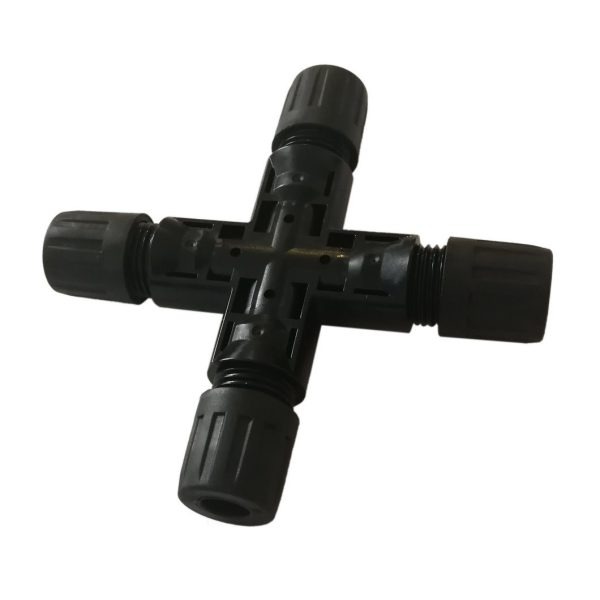 Conectores T4 en Cruz IP68 Interperie