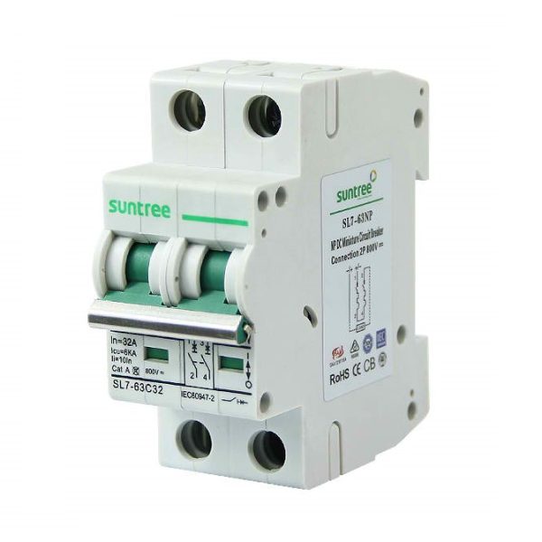 Breaker DC 550V 16A 2P Suntree - Imagen 2
