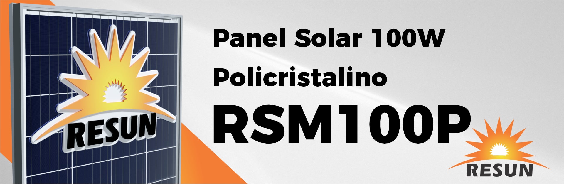 Panel Solar 100 Watts Policristalino RESUN