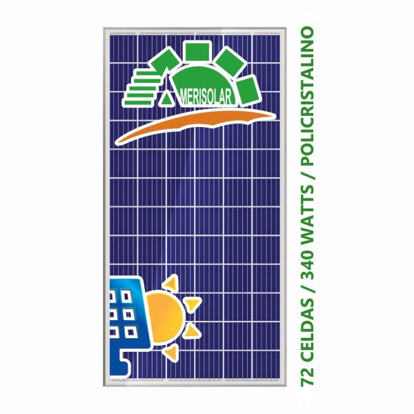 Panel Solar 340 Watts Amerisolar Policristalino Solartex Chile