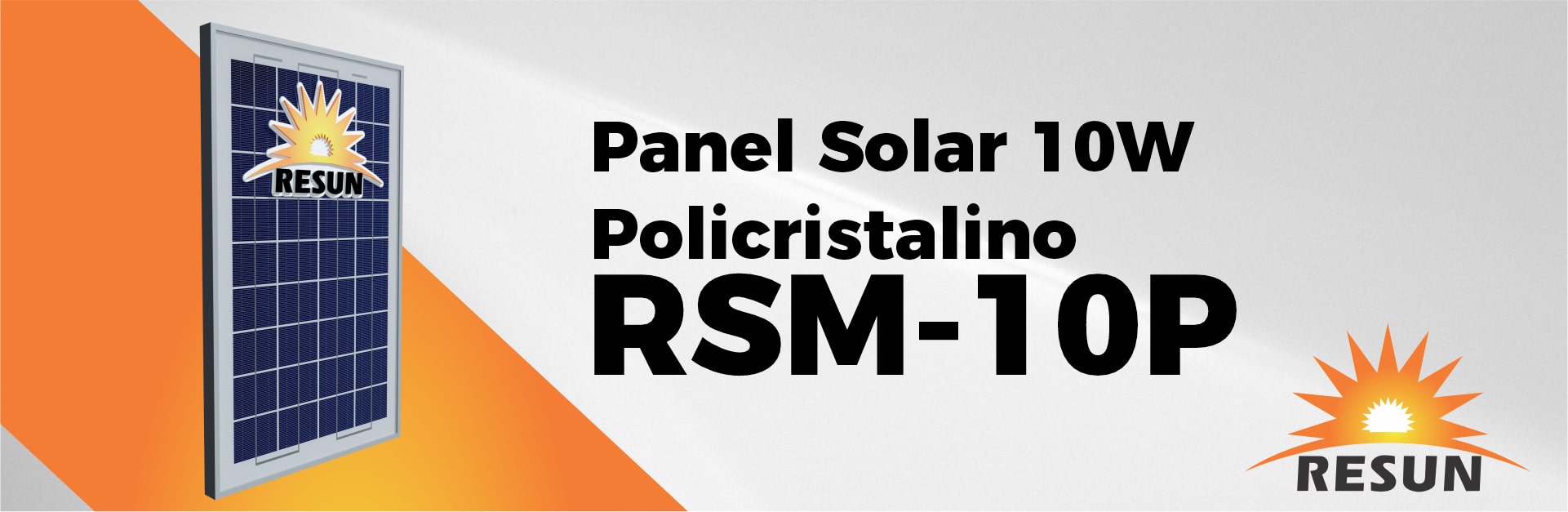 Panel Solar 10 Watts Policristalino RESUN