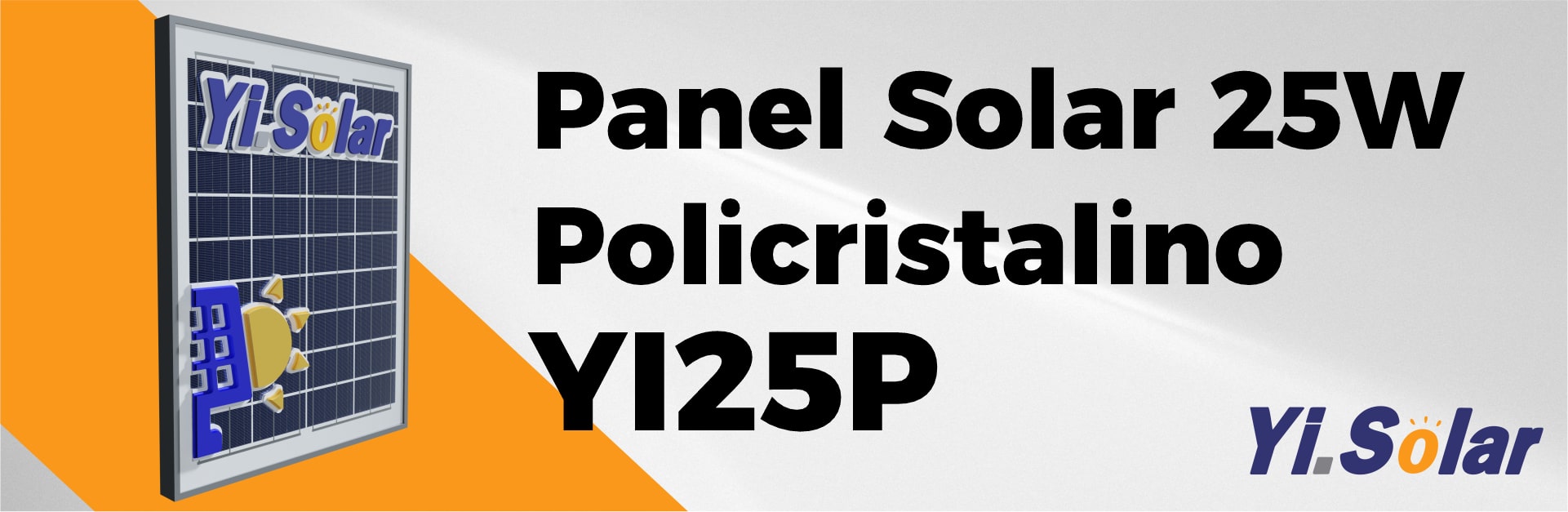 Panel Solar 25 Watts Policristalino YI SOLAR