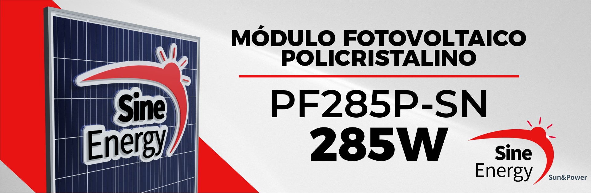 Panel Solar 285 Watts Policristalino Sine Energy