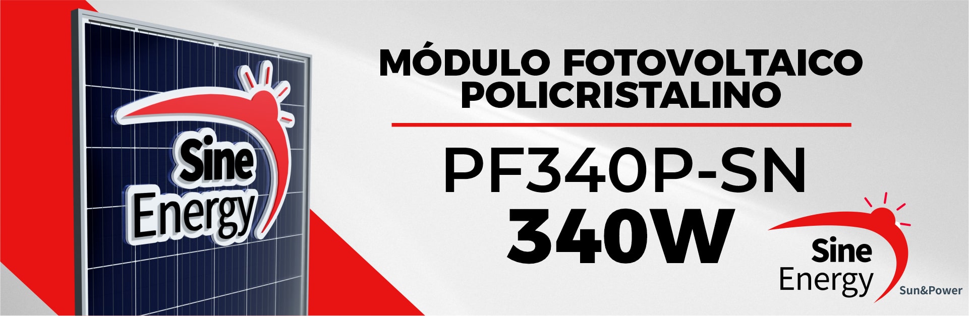 Panel Solar 340 Watts Policristalino Sine Energy