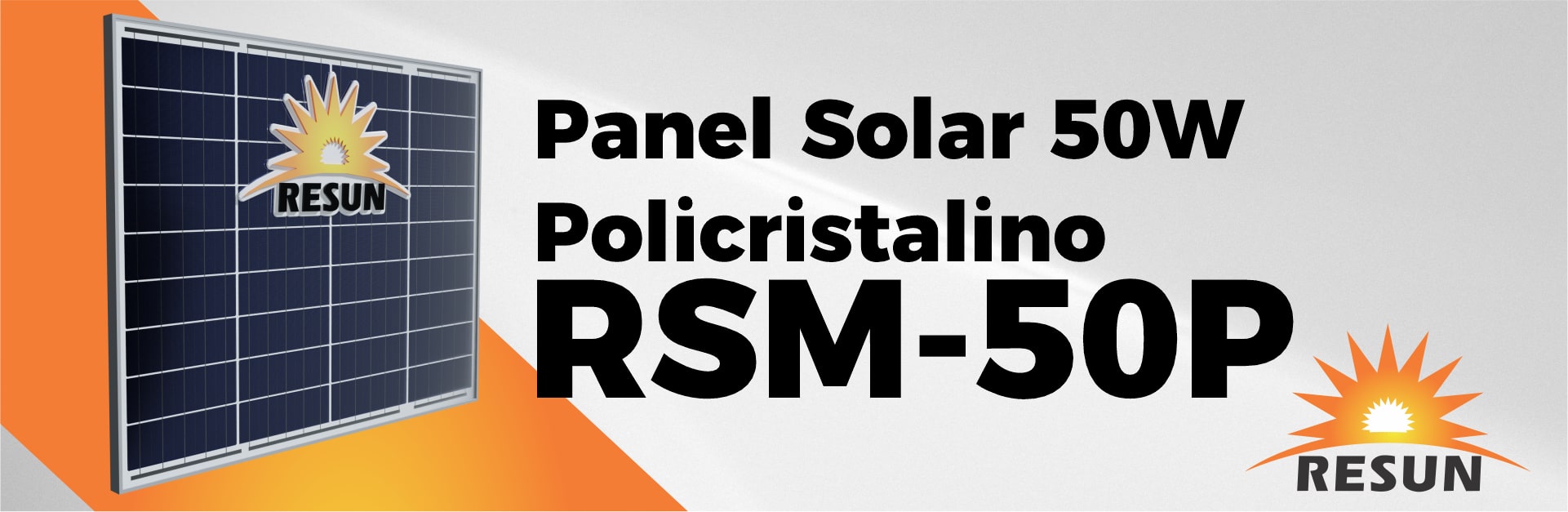 Panel Solar 50 Watts Policristalino RESUN