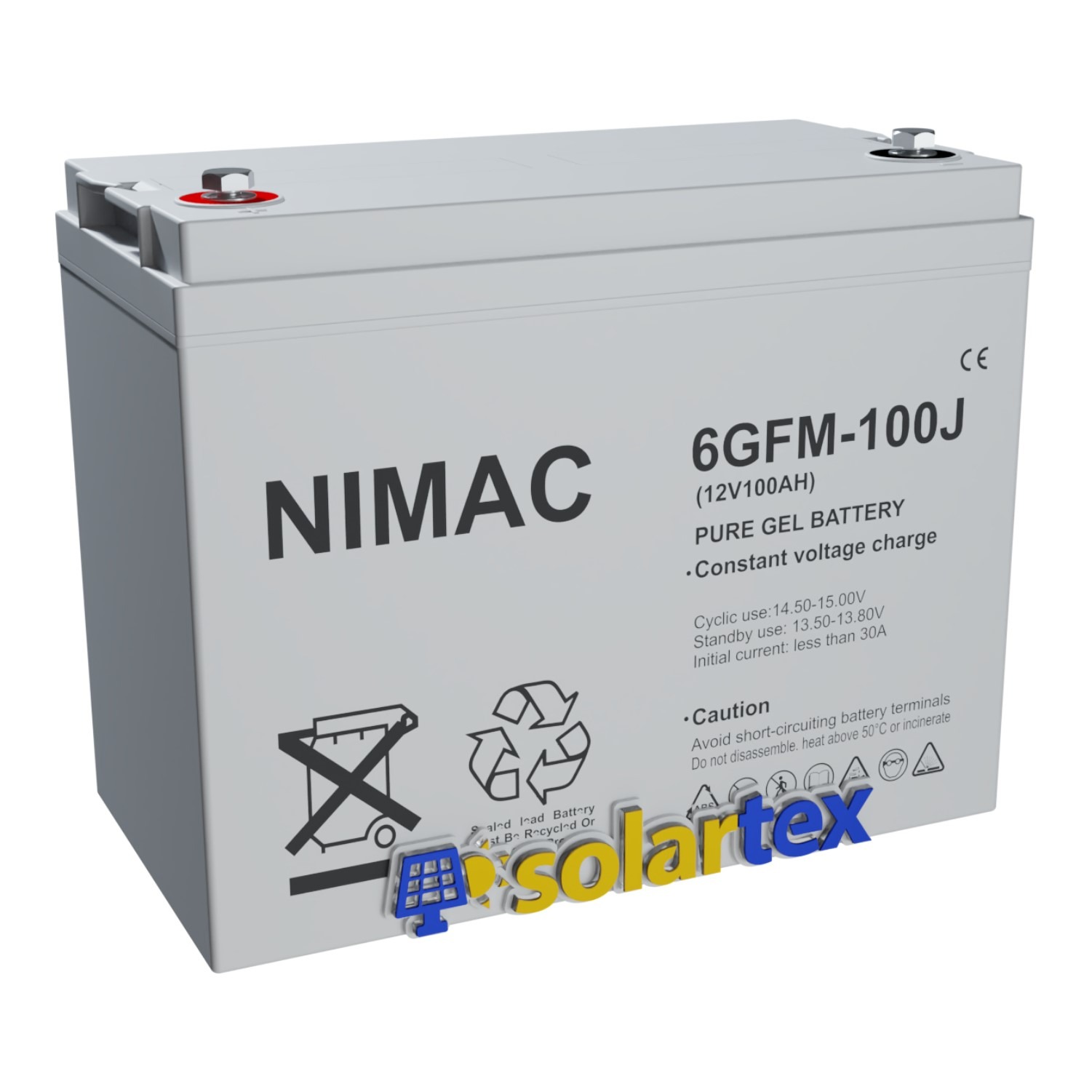 Batería de GEL 100Ah 12V Nimac