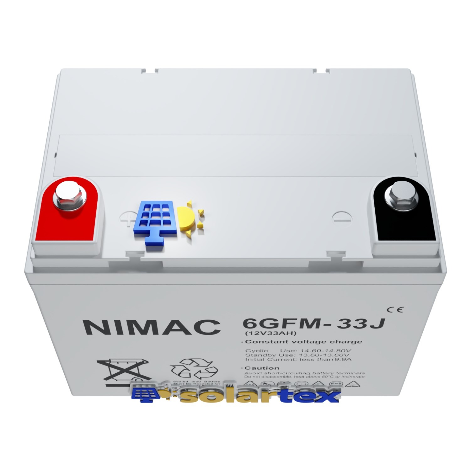 Batería de GEL 33Ah 12V Nimac - Solartex Chile