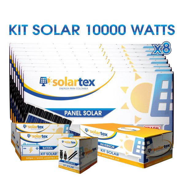 KIT SOLAR FOTOVOLTAICO 10.000 WATTS - LITIO