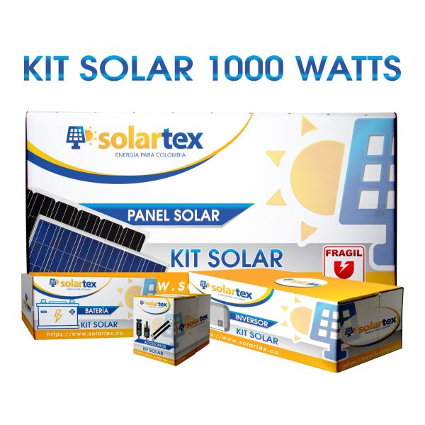 KIT SOLAR FOTOVOLTAICO 1.000 WATTS - GEL