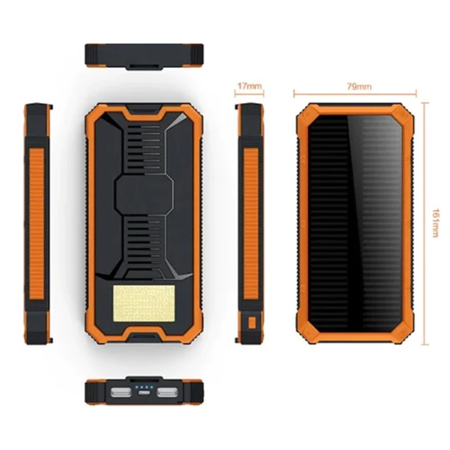 Power bank Solar Cargador Portátil JustPawa! 30.000mAh - Solartex