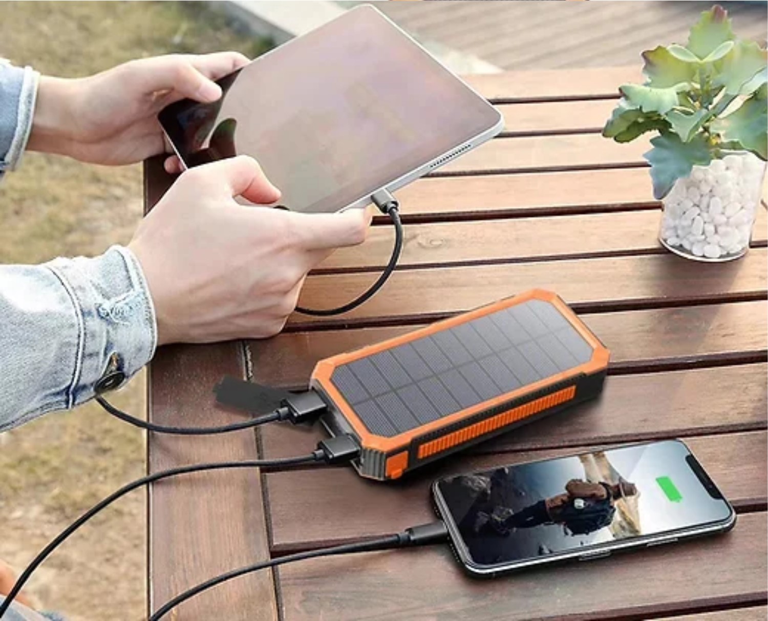 Power bank Solar Cargador Portátil JustPawa! 10.000mAh - Solartex Chile