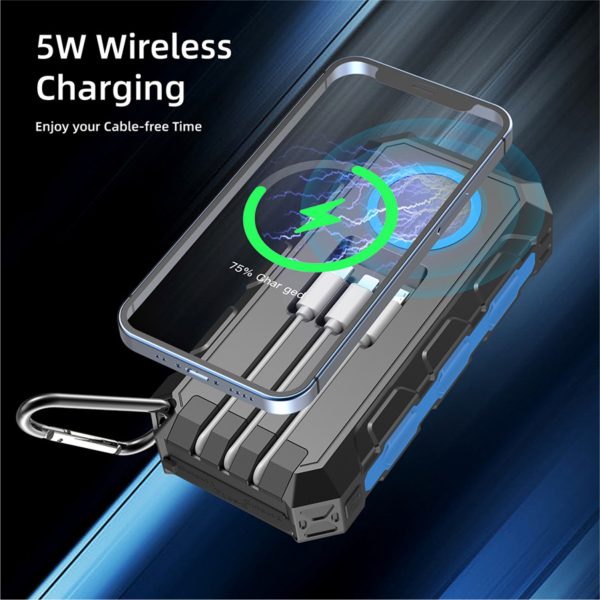 Power bank Solar Cargador Portátil JustPawa! 30.000mAh - Imagen 6