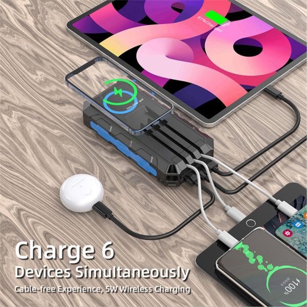 Power bank Solar Cargador Portátil JustPawa! 30.000mAh - Imagen 7