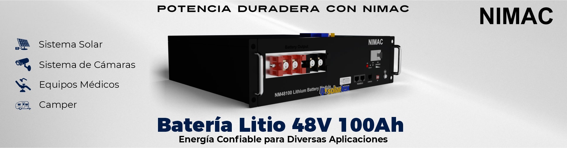 Batería de Litio 48V 100AH NM48100 Nimac
