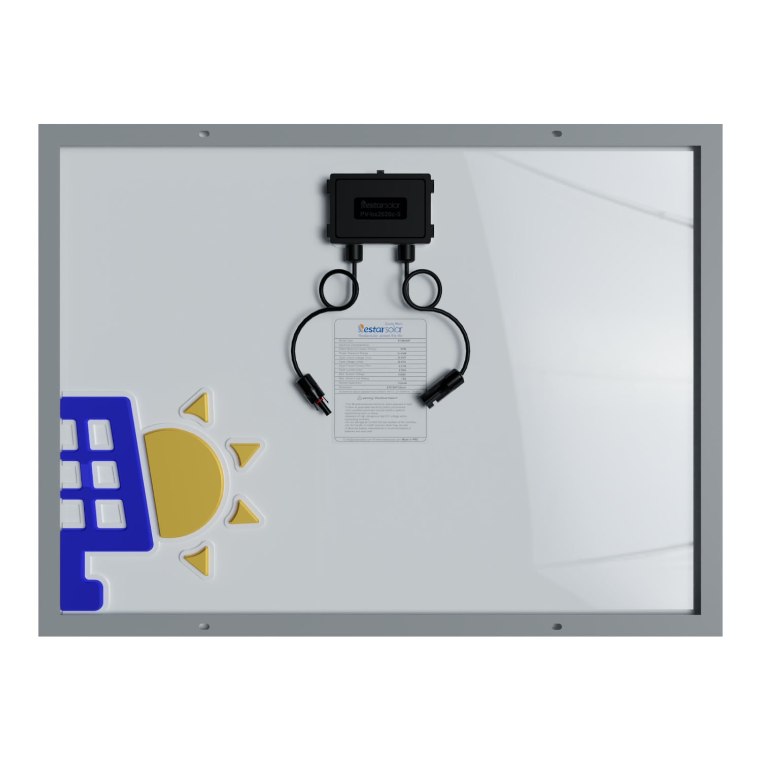 Panel Solar 50 Watts Monocristalino Restarsolar