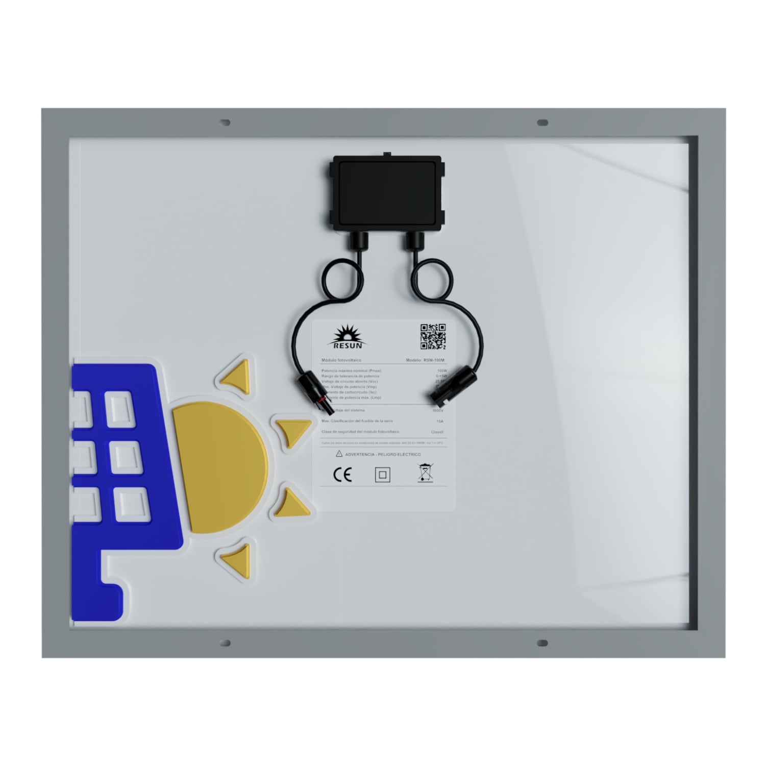 Panel Solar 50 Watts Monocristalino RESUN