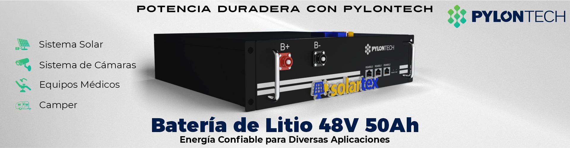 Batería de Litio 50Ah 48V Pylontech H48050