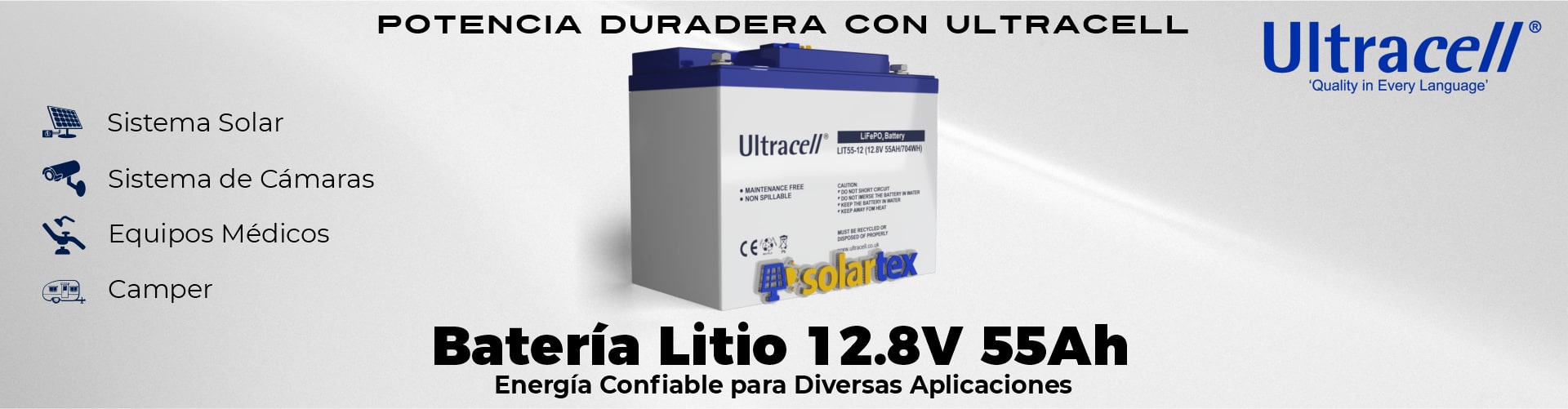 Batería de Litio 55Ah 12V Ultracell