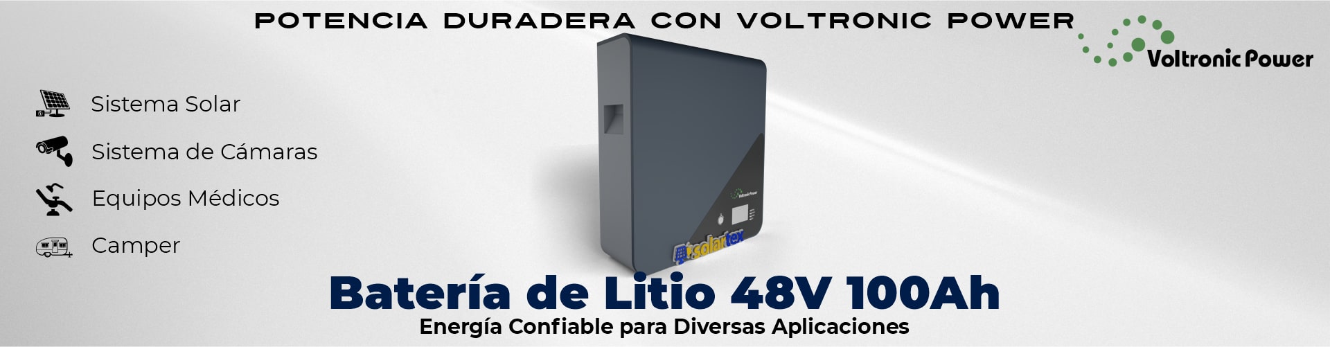 Batería de Litio 100Ah 48V- LIO-II-4810E Voltronic