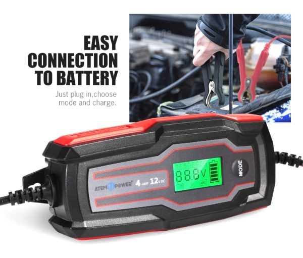Cargador de batería inteligente 4A 6V-12V