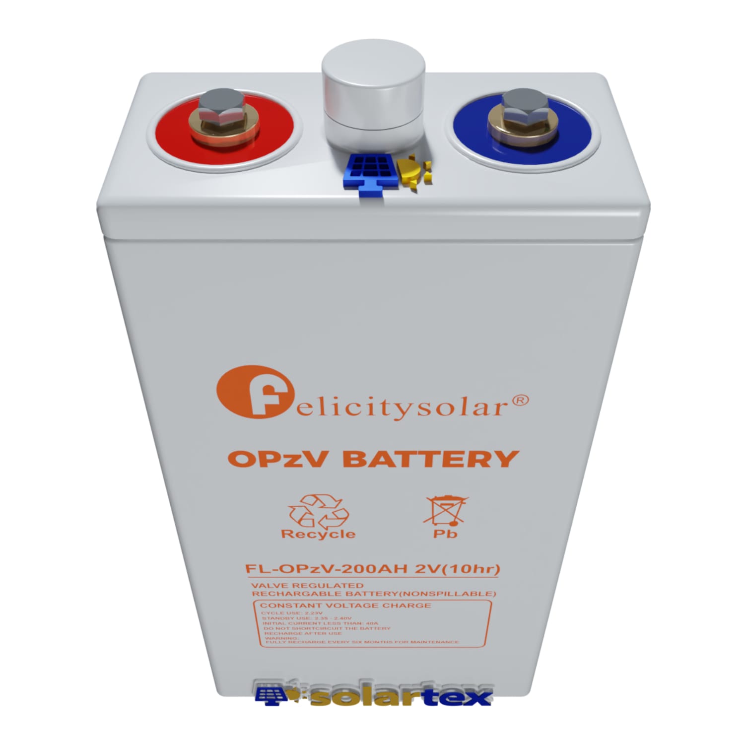 Batería GEL OPzV 200Ah 2V Felicity Solar