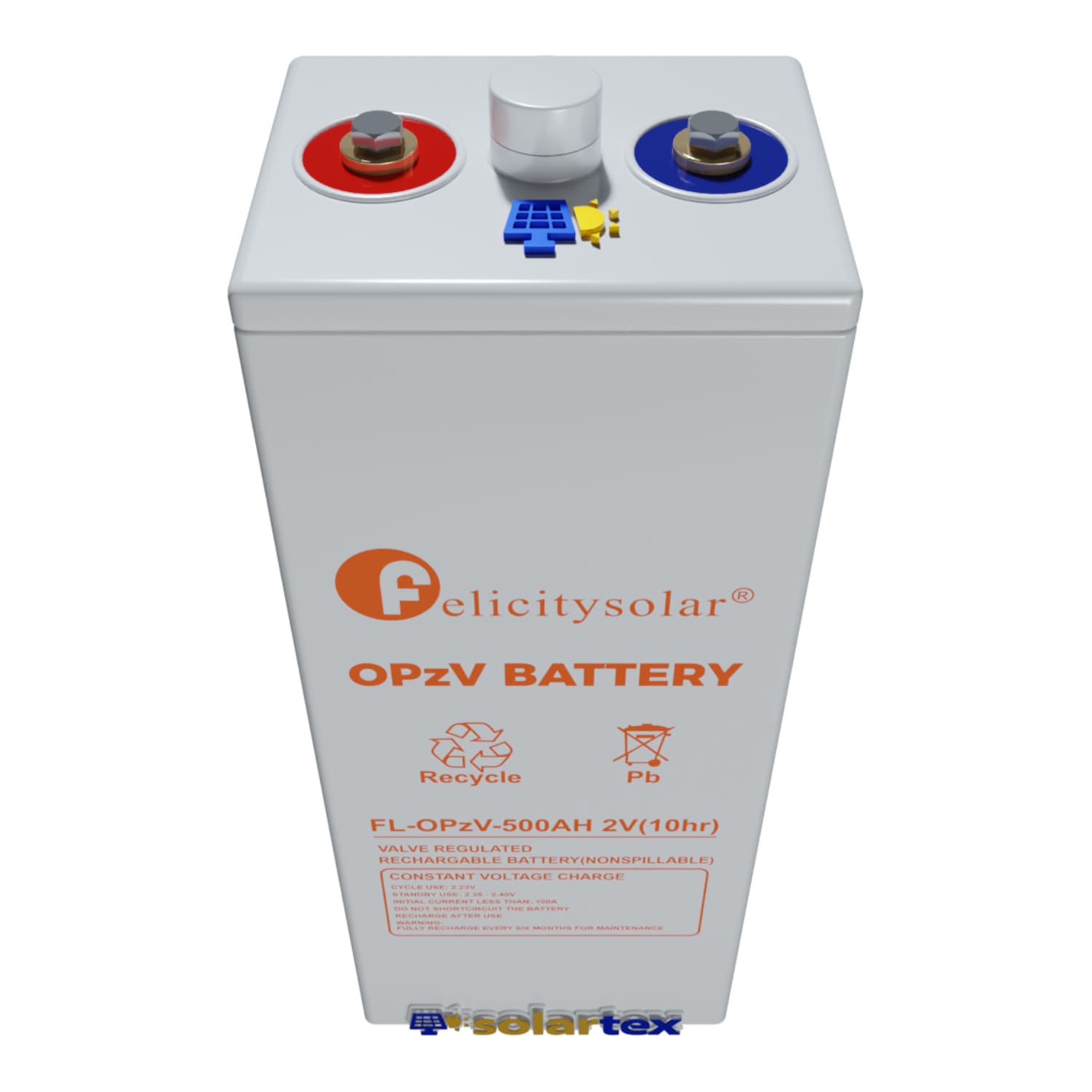 Batería GEL OPzV 500Ah 2V Felicity Solar