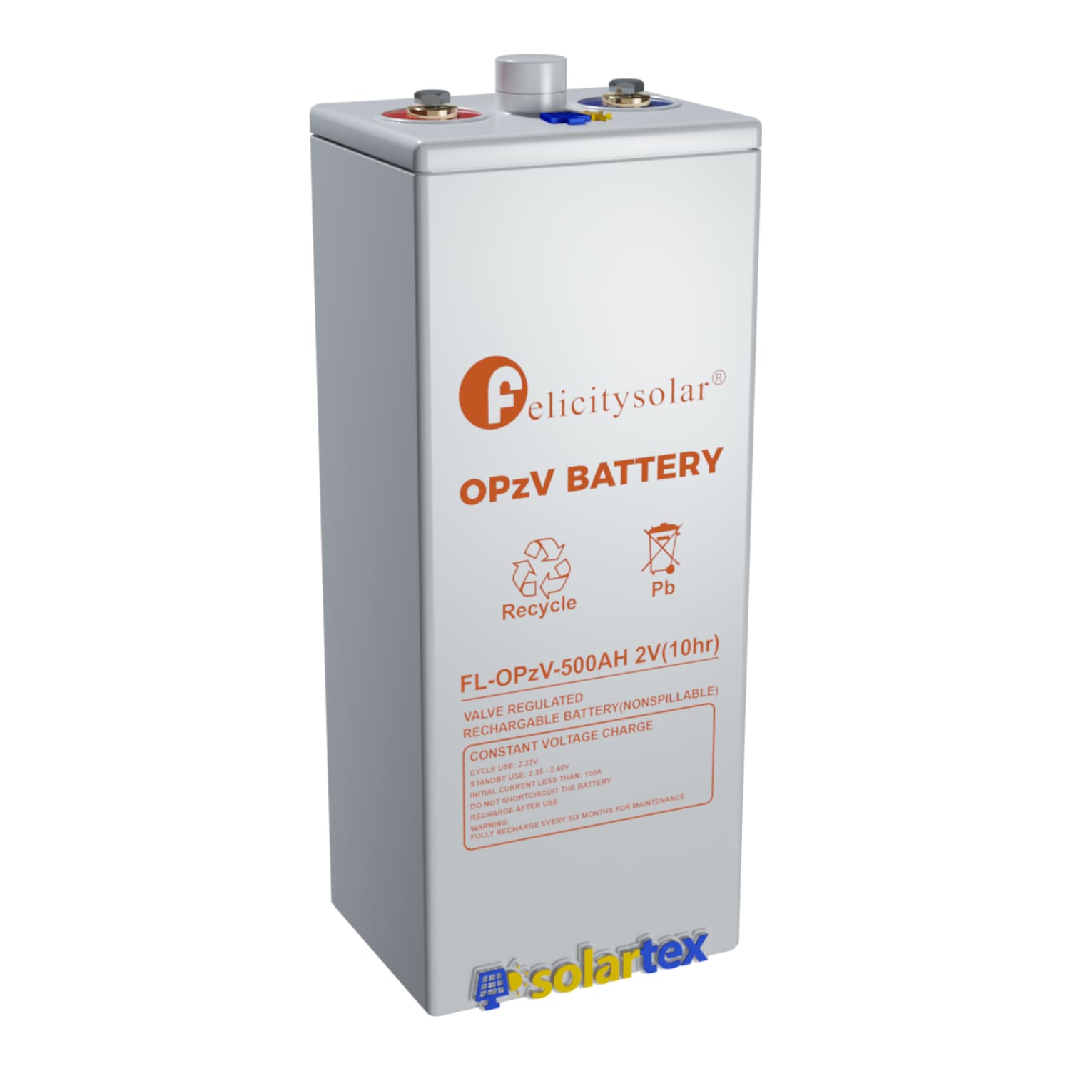 Batería GEL OPzV 500Ah 2V Felicity Solar