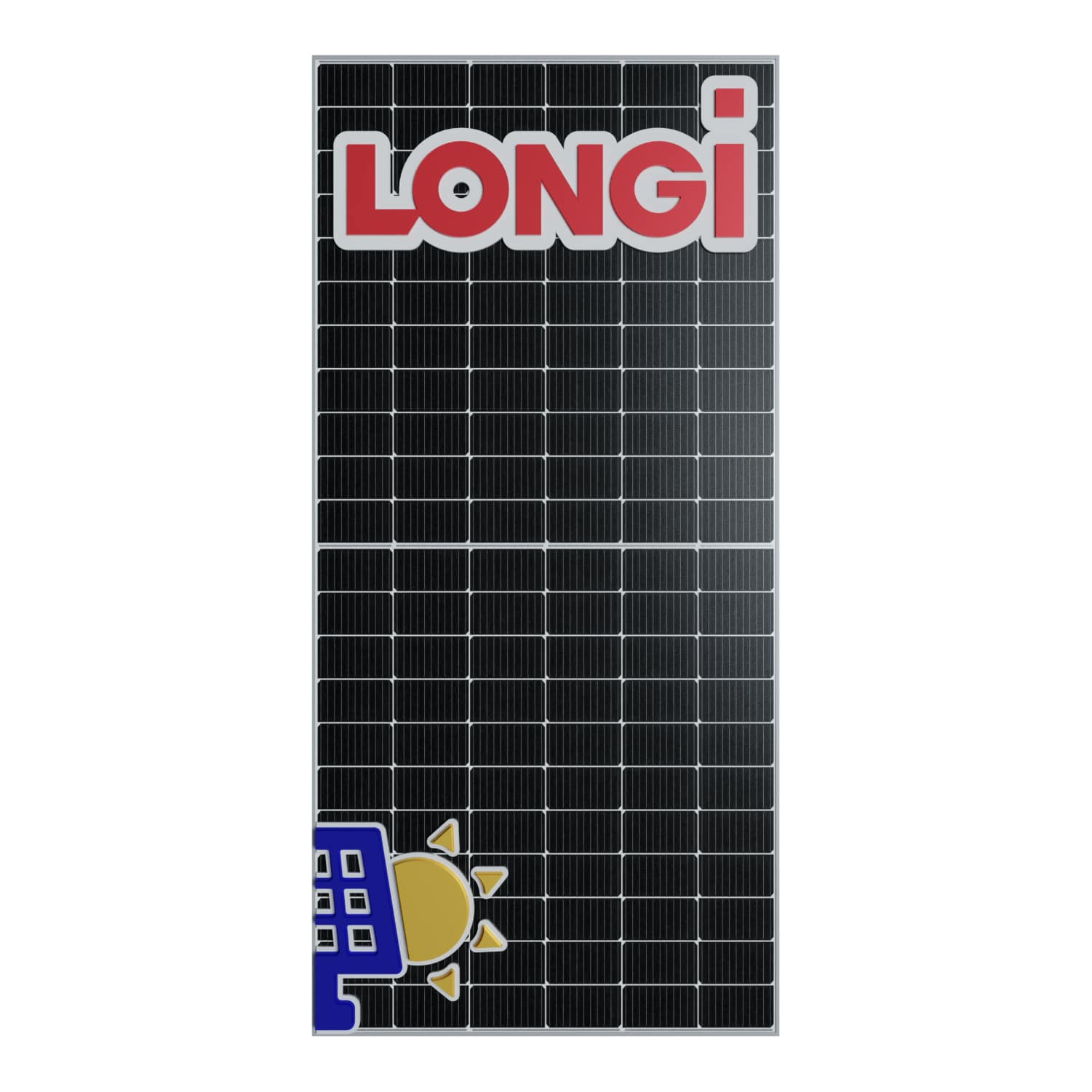 Panel Solar 610W Bifacial Monocristalino LONGi