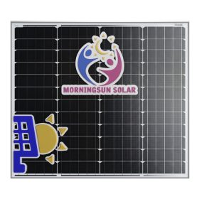 Panel solar monocristalino Morningsun Solar 100 Watts para carga de baterías de 12V