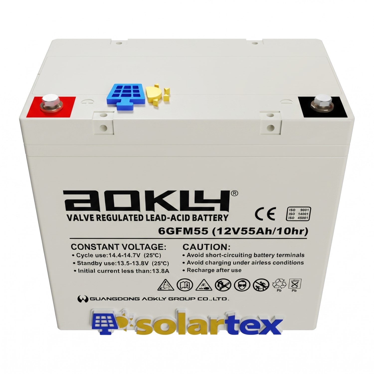 Batería de GEL 55Ah 12V Aokly - Imagen 2